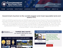 Tablet Screenshot of governmentauction.com